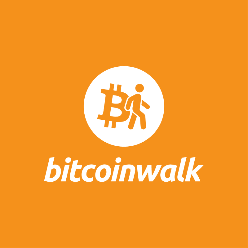 Vertical logo — reversed on orange