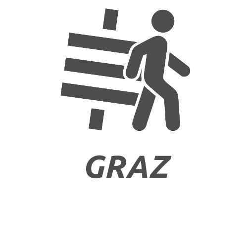 BitcoinWalk Graz — satsman on white